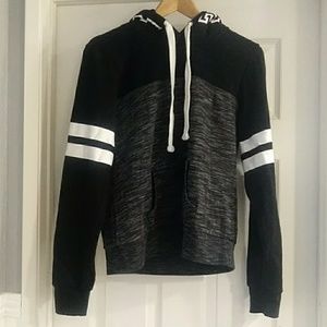 Black and grey hoodie L